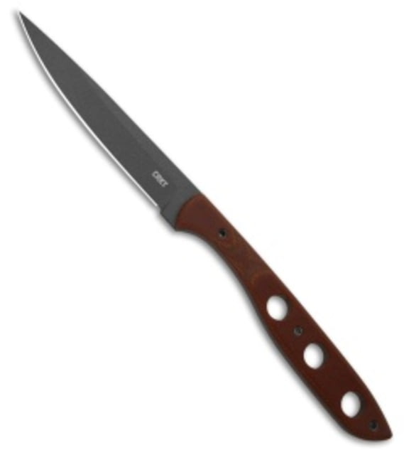 Crkt CRKT Kasilof Fixed Blade Knife 3.9in 1095 Carbone Steel Drop Point Brown Micarta Handle - $189.99 at CampSaver.com