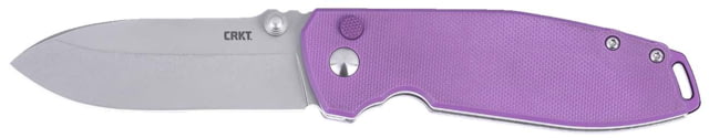CRKT Squid XM Folding Knife 2.95in 14C28N Drop Point Blade Purple G10 Handle