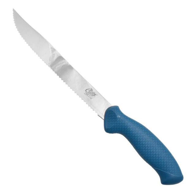 Cuda AquaTuff Serrated Utility Knife with Blade Cover Blue 9in