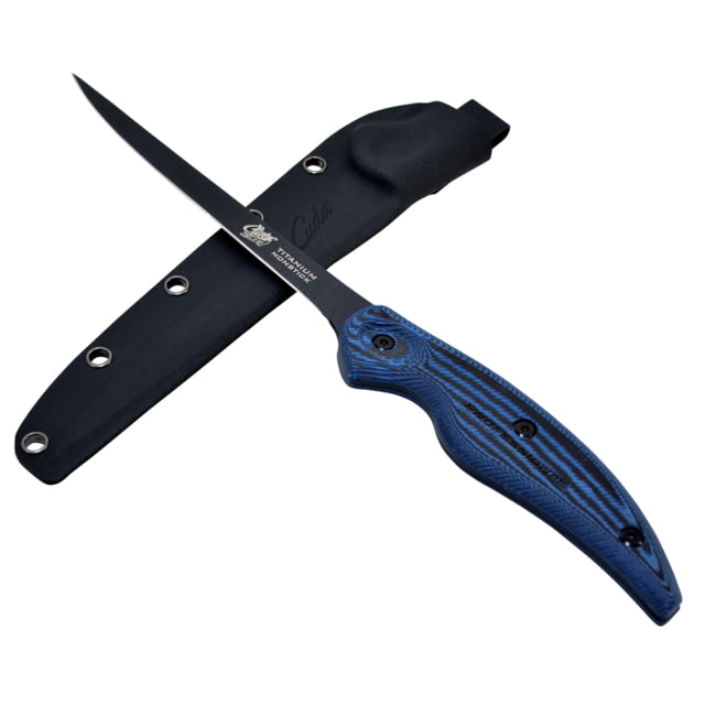 Cuda Knives Cuda 6 in Professional Fillet Fixed Blade Knife 6in Standard Edge Black