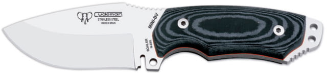 Cudeman 115 Quality Fixed Blade Knife 9 cm Bohler N-695 Steel Black Micarta w/ Red Liners Kydex Sheath
