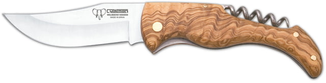 Cudeman 378 Quality Folding Knife 8.5 cm Molybdenum Vanadium Satin Olive Wood