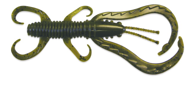 Culprit Flutter Craw Creature Bait 4 4in Green Pumpkin