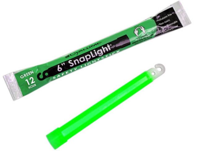 Cyalume Snaplight Industrial Grade Chemical Light Sticks - Green 08011