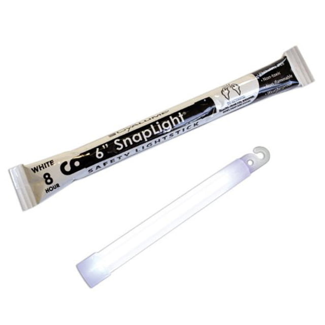 Cyalume Snaplight 6in. White 8hr. NON-TOXIC NO CYW8H