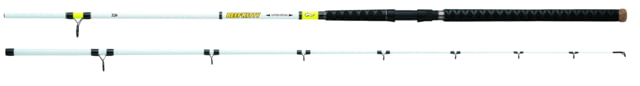 Daiwa Beef Kitty Catfish Glow Tip Spin Rod 2 Piece Heavy Mod Fast 2-6oz 17-50lb Fultra-Lightl Handle Shrink Tube 10'