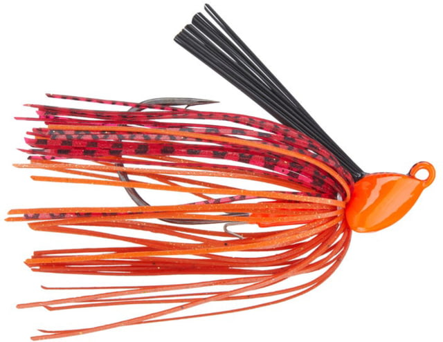 Daiwa Daiwa Evergreen Grass Ripper Swim Jig 3/8 4 Hook Fire Craw
