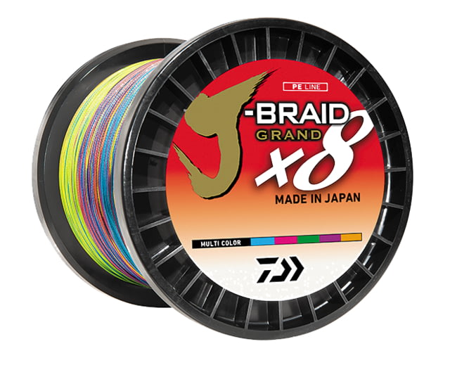 Daiwa J-Braid 8X Braided Line w/Filler Spool 500yds 80lb Multi-Color