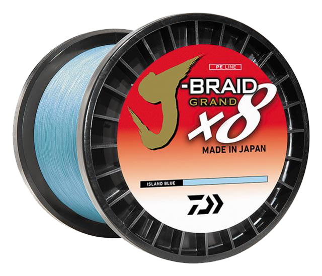 Daiwa J-Braid x8 Grand Braid Line w/Filler Spool 150yds 6lb Island Blue
