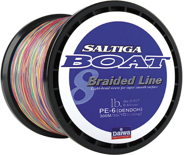 Daiwa Saltiga Boat Braided Line w/Bulk Spool 100lb 1800m Multi-Color