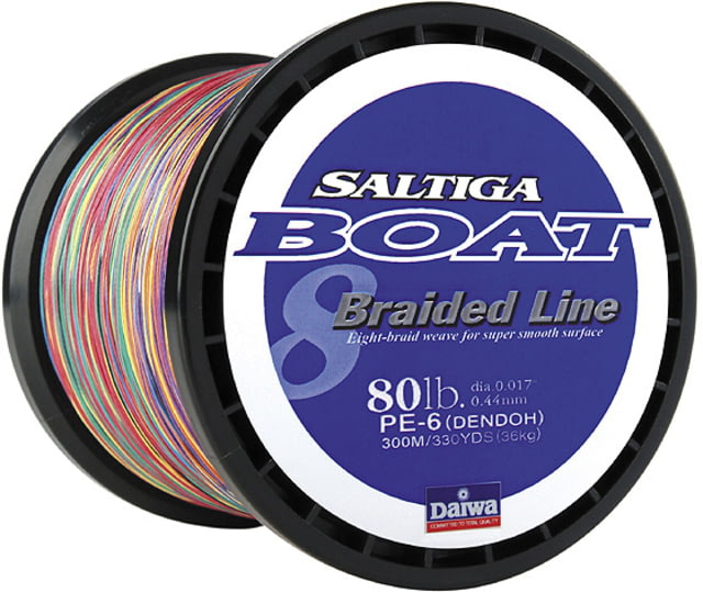 Daiwa Saltiga Boat Braided Line w/Bulk Spool 100lb 500m Multi-Color