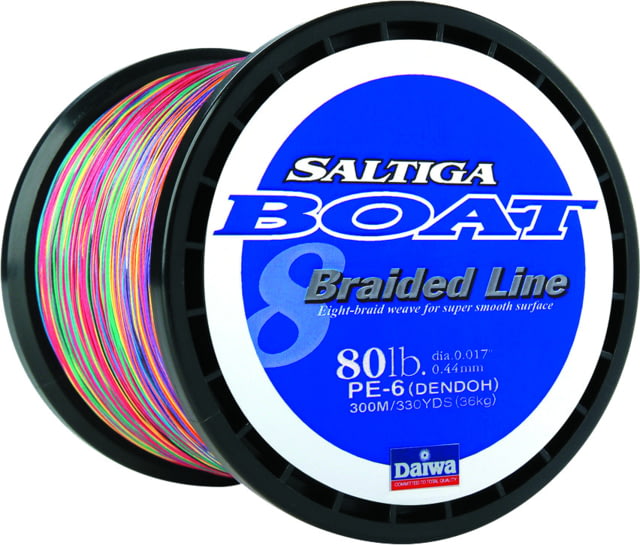 Daiwa Saltiga Boat Braided Line w/Bulk Spool 80lb 1800m Multi-Color