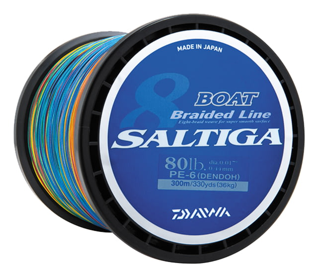 Daiwa Saltiga Boat Braided Line w/Bulk Spool 25lb 1800m Multi-Color