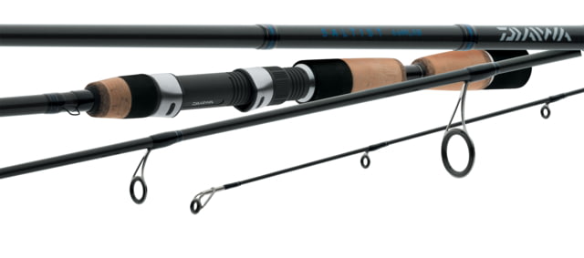 Daiwa Saltist Inshore Rod Medium-Light Fast Spin 2 Piece 3/16-1oz Lures Line Weight 10-20 Braid 9'