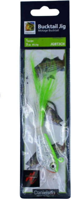 Danielson Bucktail Jig 2oz Chartreuse