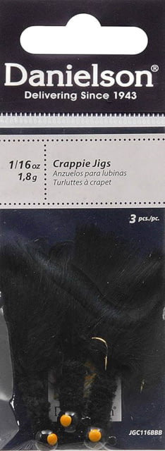 Danielson Crappie Jig 1/8oz Black