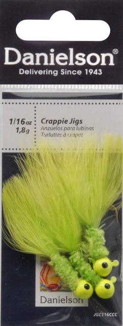 Danielson Crappie Jig 1/8oz Chartreuser