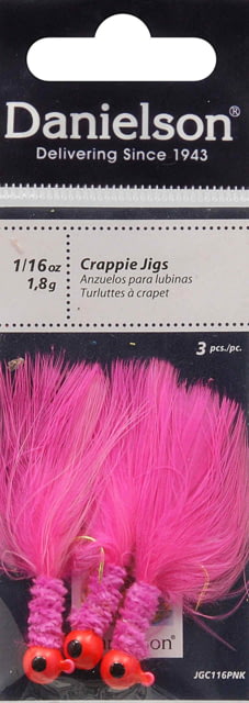 Danielson Crappie Jig 1/8oz Pink