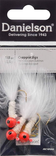 Danielson Crappie Jig 1/8oz Pink/White