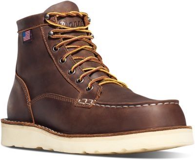 Danner Danner Bull Run Work Boots - Men's Medium Width Plain Toe Brown 8D