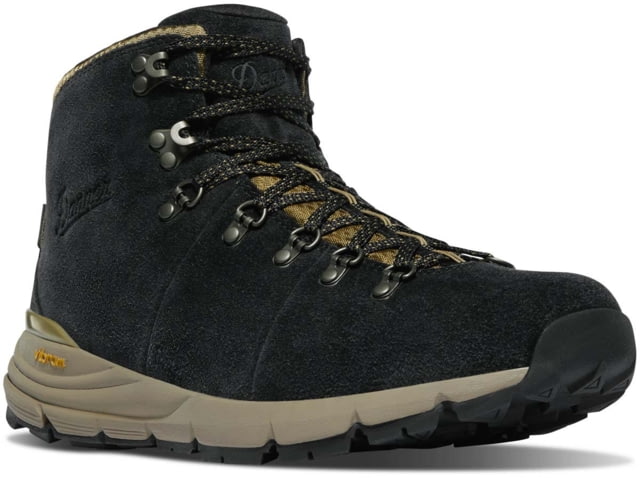 Danner Mountain 600 4.5 in Hiking Boots - Mens Wide Black/Khaki 10.5