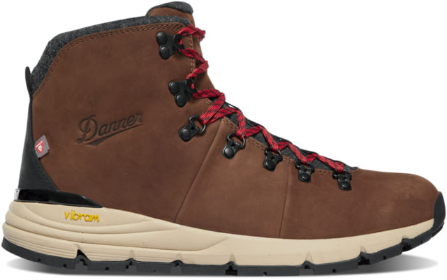 Danner Mountain 600 Hiking Shoes - Mens Wide Pinecone/Brick Red 9