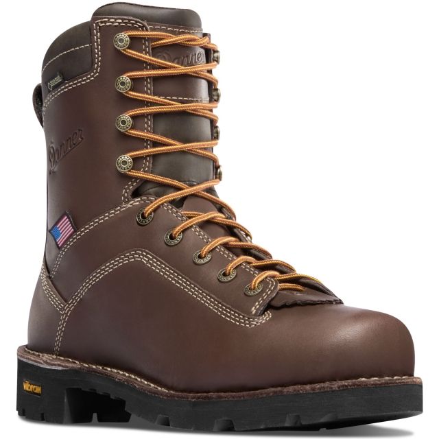 Danner Quarry USA 8in Alloy Toe Boots Brown 11.5D