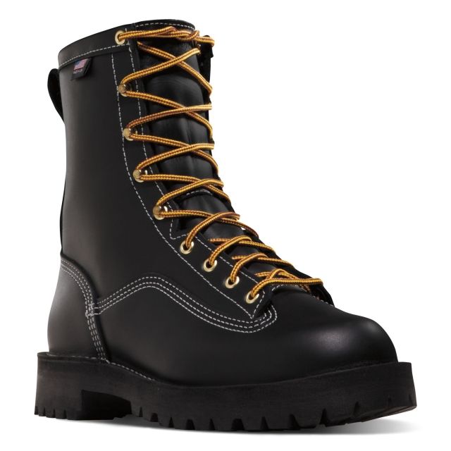Danner Super Rain Forest 8in Non-Metallic Toe Boots Black 8D