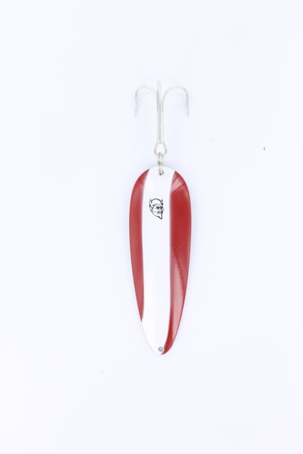 Dardevle Dardevlet Spoon 3 5/8in 1oz Red/White Stripe Copper Back