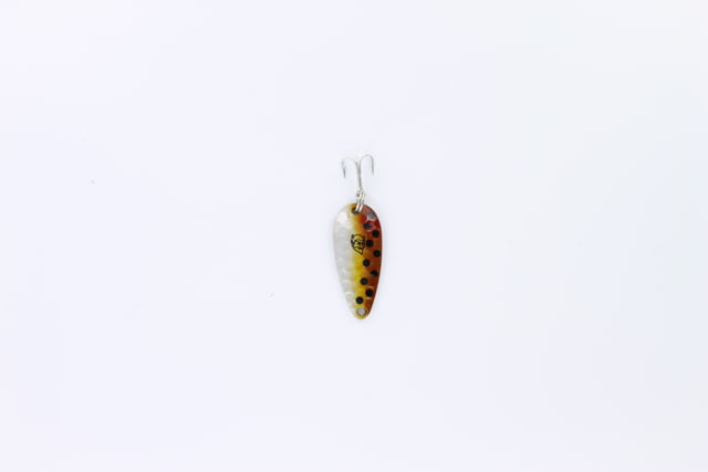 Dardevle Midget Spoon 1 3/8in 3/16oz Brown Trout Hammered Brass Back