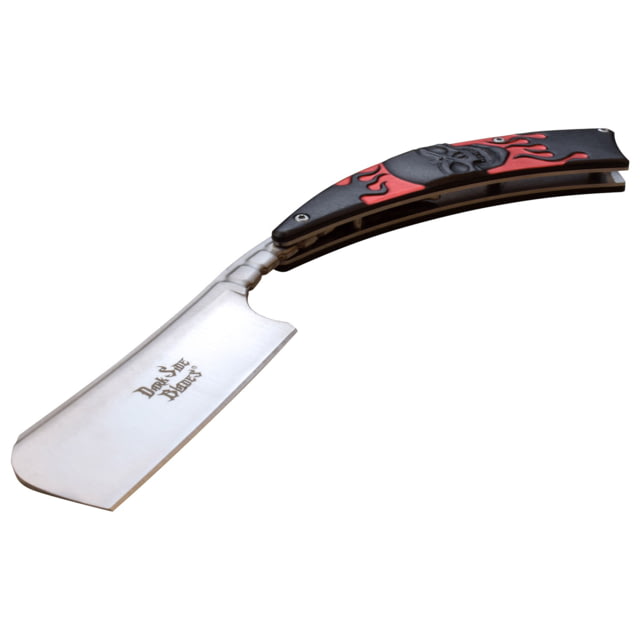 Dark Side Blades Dark Side Blades Razor 3.75 in 3Cr13 Stainless Steel Razor Black/Red