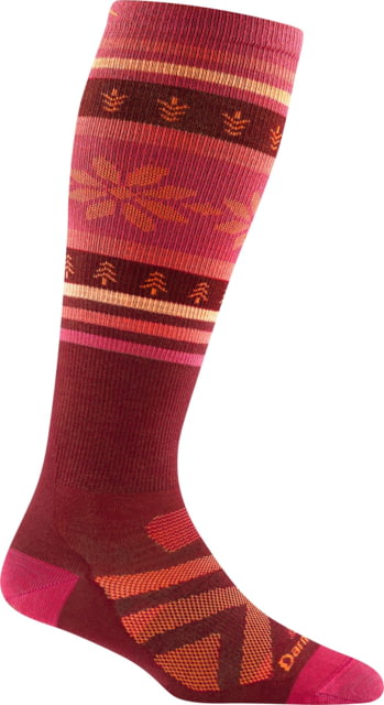 Darn Tough Alpine OTC Lightweight Socks - Women's Burgundy Large