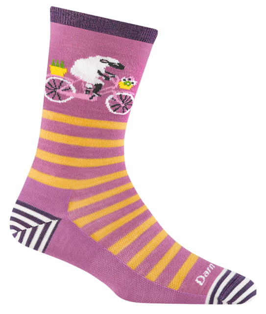 Darn Tough Darn Tough Animal Haus Crew Lightweight Socks - Women's Lilac Large