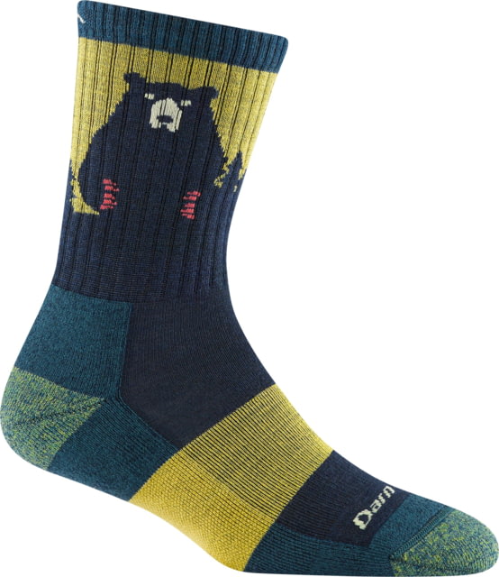 Darn Tough Bear Town Micro Crew Lightweight w/ Cushion Socks - Women's Dark Teal Small