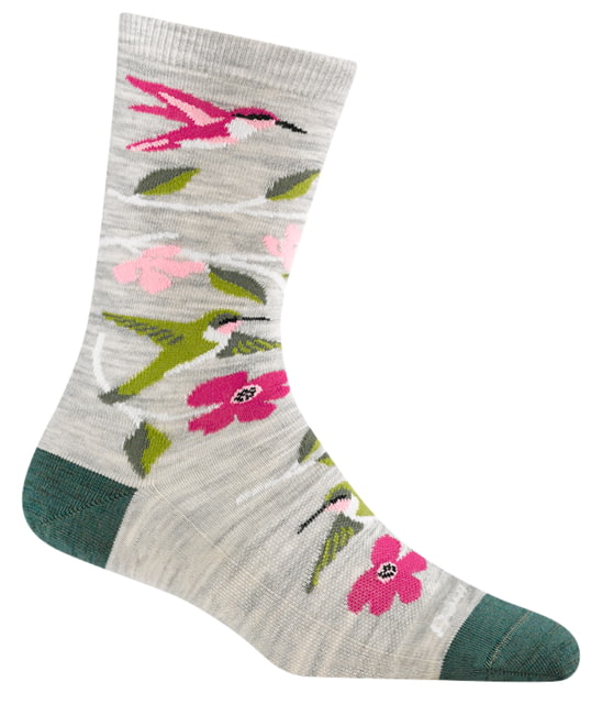 Darn Tough Birds of a Feather Crew Lightweight Socks - Women's Ash Small