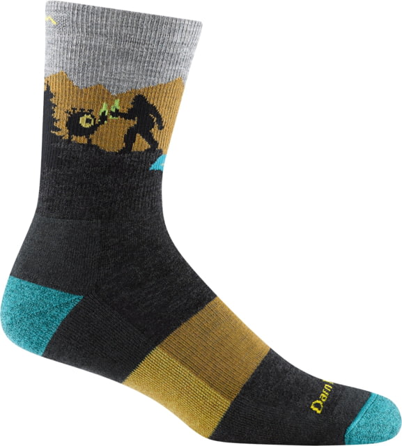 Darn Tough Close Encounters Micro Crew Midweight w/ Cushion Hiking Socks - Men's Charcoal Extra Large
