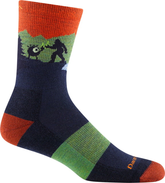 Darn Tough Close Encounters Micro Crew Midweight w/ Cushion Hiking Socks - Men's Eclipse Medium