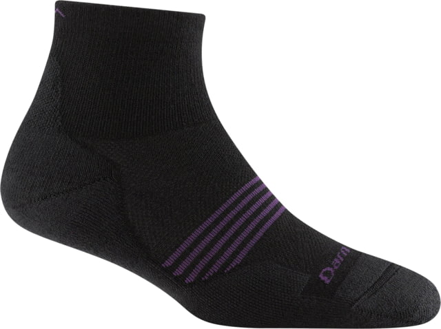Darn Tough Element 1/4 Lightweight w/ Cushion Socks - Women's Black Medium