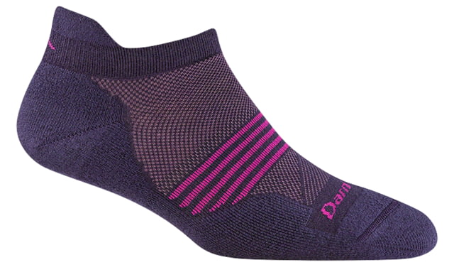 Darn Tough Element No Show Tab Lightweight Running Socks - Women's Blackberry Large