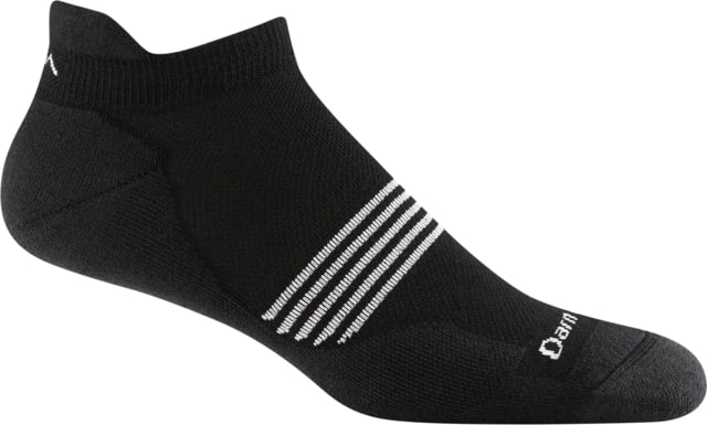 Darn Tough Element No Show Tab Lightweight w/ Cushion Socks - Men's Black Small