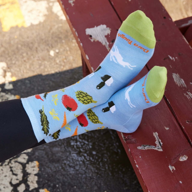 Darn Tough Farmer's Market Crew Lightweight Lifestyle Socks - Women's Sky Medium