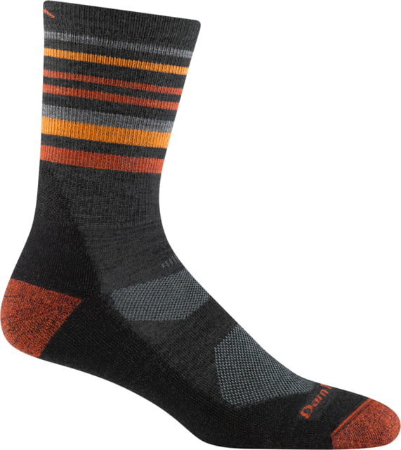 Darn Tough Fastpack Micro Crew Lightweight with Cushion Socks - Mens Charcoal Large