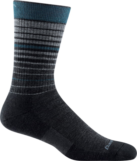 Darn Tough Frequency Crew Lightweight Sock with Cushion Male Charcoal Extra Large
