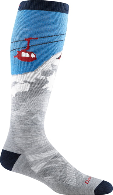 Darn Tough Heady Yeti OTC Midweight w/ Cushion Socks - Men's Gray Medium