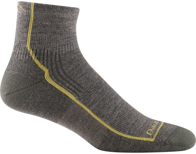 Darn Tough Hiker 1/4 Midweight Sock with Cushion - Mens Taupe X-Large