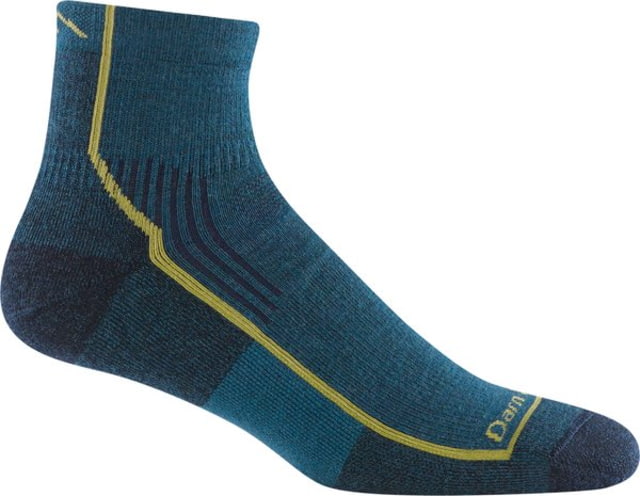 Darn Tough Hiker 1/4 Midweight with Cushion Socks - Men's Dark Teal Extra Large