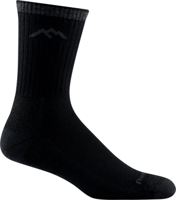 Darn Tough Hiker Micro Crew Midweight Hiking Sock w/Cushion - Mens Onyx Medium