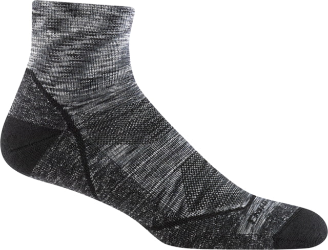 Darn Tough Light Hiker 1/4 Lightweight with Cushion Socks - Mens Space Gray Large