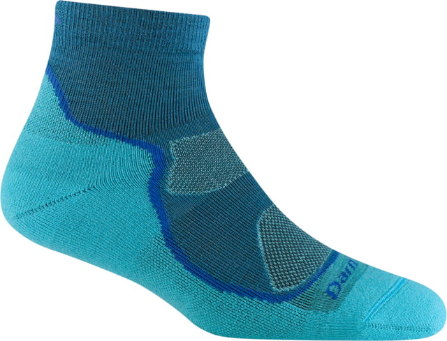 Darn Tough Light Hiker 1/4 Lightweight with Cushion Socks - Womens Cascade Small