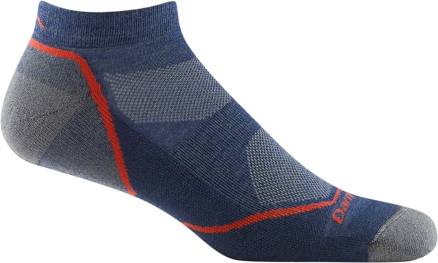 Darn Tough Light Hiker No Show Lightweight Hiking Sock - Mens Denim Medium